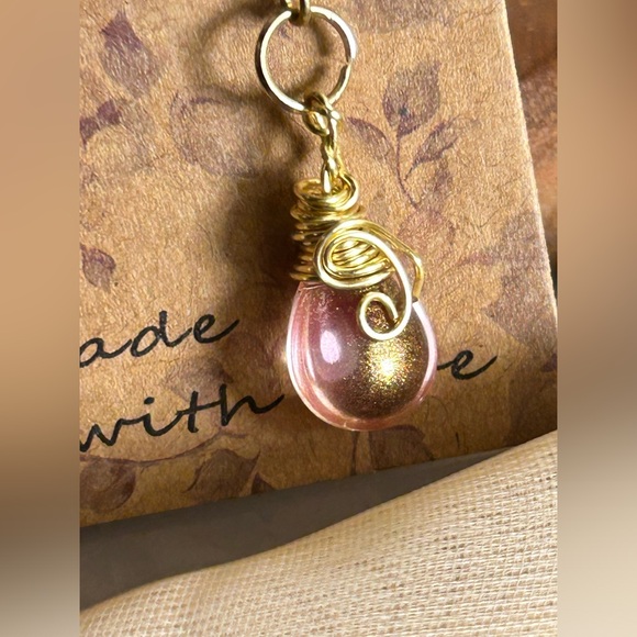 Blushing Rose 3 row Necklace & Earrings - Picture 11 of 11